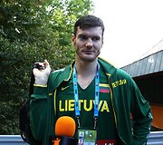Lietuvos krep&scaron;inio rinktinės treniruotė &bdquo;Ježice&ldquo; arenoje - Darju&scaron;as Lavrinoivičius