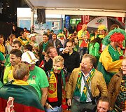 Lietuvos rinktinės sirgaliai prie&scaron; Europos krep&scaron;inio čempionato finalą