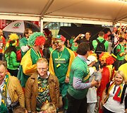 Lietuvos rinktinės sirgaliai prie&scaron; Europos krep&scaron;inio čempionato finalą