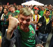 Lietuvos rinktinės sirgaliai prie&scaron; Europos krep&scaron;inio čempionato finalą