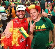 Lietuvos rinktinės sirgaliai prie&scaron; Europos krep&scaron;inio čempionato finalą