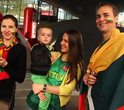Lietuvos rinktinės sirgaliai prie&scaron; Europos krep&scaron;inio čempionato finalą