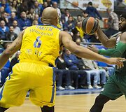 &bdquo;Maccabi&ldquo; ir &bdquo;Žalgirio&ldquo; rungtynių akimirkos &ndash; Justinas Dentmonas