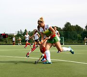 Lietuvos moterų žolės riedulio rinktinė įveikė Lenkiją