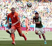 Nyderlandų ir Meksikos rinktinių a&scaron;tuntfinalio žūtbūtinis mū&scaron;is