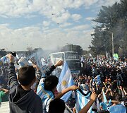 Argentinos futbolo rinktinė sugrįžo namo