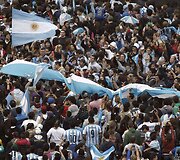 Argentinos futbolo rinktinė sugrįžo namo