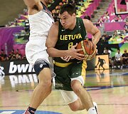 Jonas Mačiulis ir Klay Thomsonas