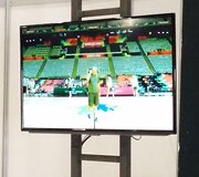 Lietuvos krep&scaron;inio rinktinės treniruotė &ndash; per Barselonos arenos televizorių ekranus