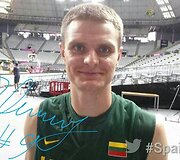 Lietuvos krep&scaron;inio rinktinės žaidėjų linksma fotosesija: Renaldas Seibutis