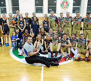 Vilniaus &bdquo;Kibirk&scaron;ties&ldquo; komanda dar sykį nepasigailėjo žymių vyrų komandos &bdquo;Kažkur Matyti&ldquo;