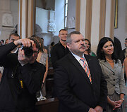 Valentinas Mizgaitis 2009 metais per sūnaus vestuves