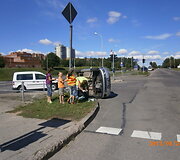 Avarija Vilniuje, Didlaukio ir Baltupių gatvių sankryžoje