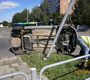 Avarija Vilniuje, Didlaukio ir Baltupių gatvių sankryžoje