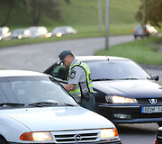 Tikrinamas vairuotojų blaivumas Kaune