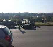 Avarija Vilniuje, netoli Gariūnų