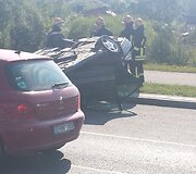 Avarija Vilniuje, netoli Gariūnų