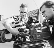 Filmo &bdquo;Koklektyviai sodai&ldquo; filmavimo akimirka