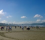 Santoso paplūdimys 6 ryto pirmadieni