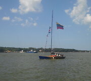 Jūros &scaron;ventės proga surengta ir jubiliejinė &ndash; 60-oji Kur&scaron;ių marių regata
