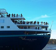 Klaipėdos uoste vie&scaron;i kruizinis laivą &bdquo;Marco Polo&ldquo; 