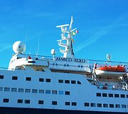 Klaipėdos uoste vie&scaron;i kruizinis laivą &bdquo;Marco Polo&ldquo; 