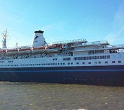 Klaipėdos uoste vie&scaron;i kruizinis laivą &bdquo;Marco Polo&ldquo; 