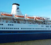 Klaipėdos uoste vie&scaron;i kruizinis laivą &bdquo;Marco Polo&ldquo; 