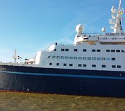 Klaipėdos uoste vie&scaron;i kruizinis laivą &bdquo;Marco Polo&ldquo; 