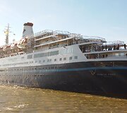 Klaipėdos uoste vie&scaron;i kruizinis laivą &bdquo;Marco Polo&ldquo; 