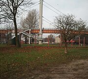 Pėsčiųjų tiltas vir&scaron; geležinkelio Klaipėdoje