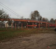 Pėsčiųjų tiltas vir&scaron; geležinkelio Klaipėdoje