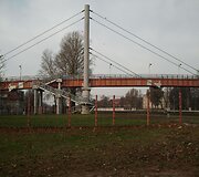 Pėsčiųjų tiltas vir&scaron; geležinkelio Klaipėdoje