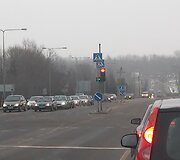 Automobilių spūstys prie Palangos