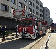 Vilniaus ugniagesius ant kojų sukėlė prane&scaron;imas apie gaisrą Vyriausybė pastate