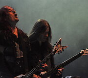 &bdquo;Arch Enemy&ldquo; pasirodymas / Sunkosios muzikos festivalis &bdquo;Velnio akmuo 2014&ldquo; / Pauliaus Krampo nuotr.