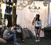 Naktinės festivalio pramogos / &bdquo;Positivus 2015&ldquo;/ Pauliaus Krampo nuotr.