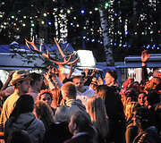 Naktinės festivalio pramogos / &bdquo;Positivus 2015&ldquo;/ Pauliaus Krampo nuotr.
