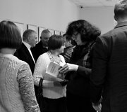 Susitikimas su autoriais Samu Yossmanu ir Shmueliu Tatzu / K. E. Krik&scaron;čiūnaitės nuotr.