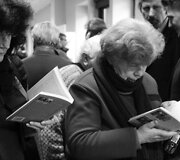Susitikimas su autoriais Samu Yossmanu ir Shmueliu Tatzu / K. E. Krik&scaron;čiūnaitės nuotr.