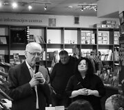 Susitikimas su autoriais Samu Yossmanu ir Shmueliu Tatzu / K. E. Krik&scaron;čiūnaitės nuotr.