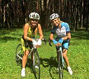 Modesta Vžesniauskaitė ir Vita Degutienė leidosi dviračių taikais / Viliaus Abeciūno nuotr.