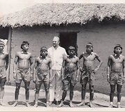 Padre A. Bendoraitis ir indenai (apie 1965m.)/ i&scaron; asmeninio A. Bendoraičio archyvo