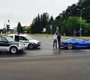 Sekmadienį Vilniuje į avariją pateko prabangus naujutėlis automobilis &bdquo;Porsche&ldquo;