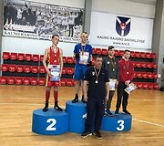 Tel&scaron;ių bokso mokyklos veiklos akimirka