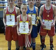 Tel&scaron;ių bokso mokyklos veiklos akimirka