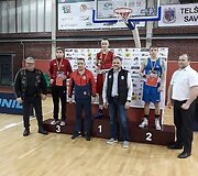 Tel&scaron;ių bokso mokyklos veiklos akimirka