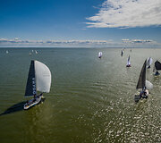 Kur&scaron;ių marių regatos III etapo akimirka