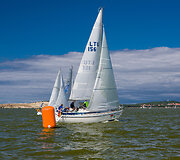 Kur&scaron;ių marių regatos III etapo akimirka