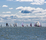 Kur&scaron;ių marių regatos III etapo akimirka